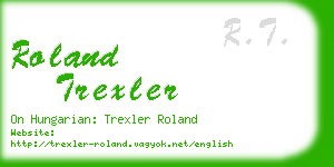 roland trexler business card